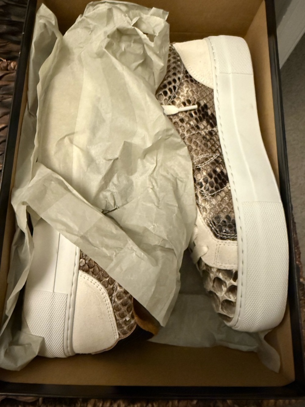 Mosaico Lace Up Sneaker - python - worn once - Picture 3 of 7